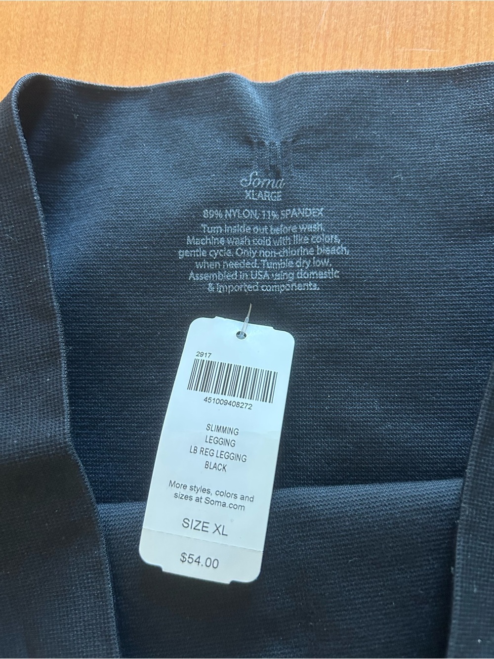 Soma XL Black Slimming Leggings - Picture 6 of 6